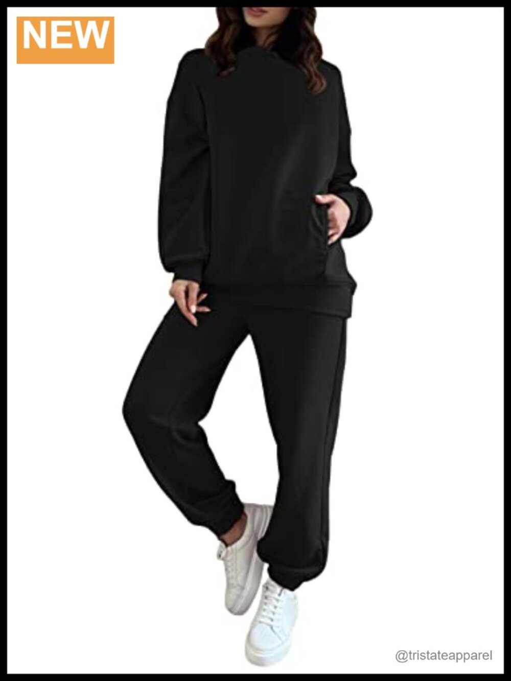 Women's 2 Piece Hoodie Sweatsuit Set Long Sleeve Jogger Tracksuit